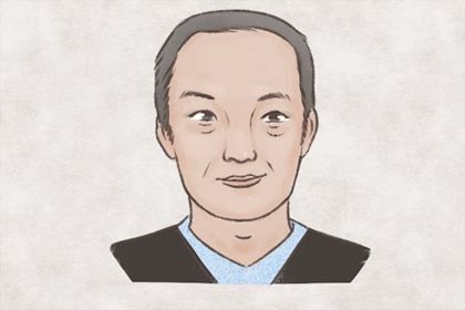 如果一个男人额头凹凸不平,日月角不一样.