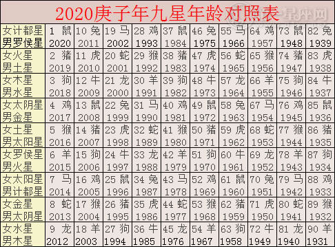 2020九宫飞星详细分析