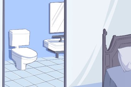 30-卧室中浴厕潮湿有碍健康